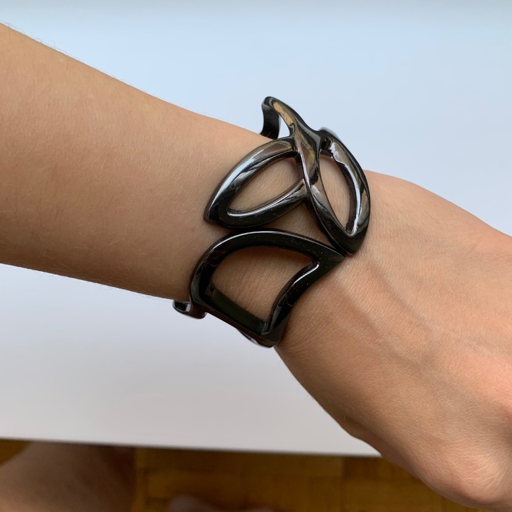 Chrome Cutout Bracelet